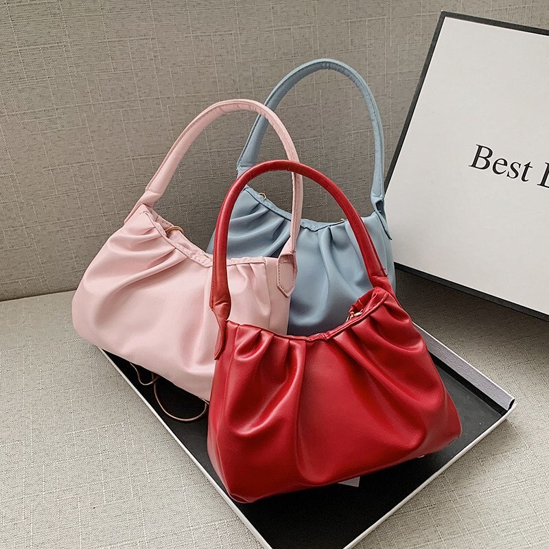 Torebka damska na ramię francuski styl miękka skóra mała torebka dla kobiet 2021 nowa torba z łańcuszkiem na ramię damska torebka sprzęgło torebka