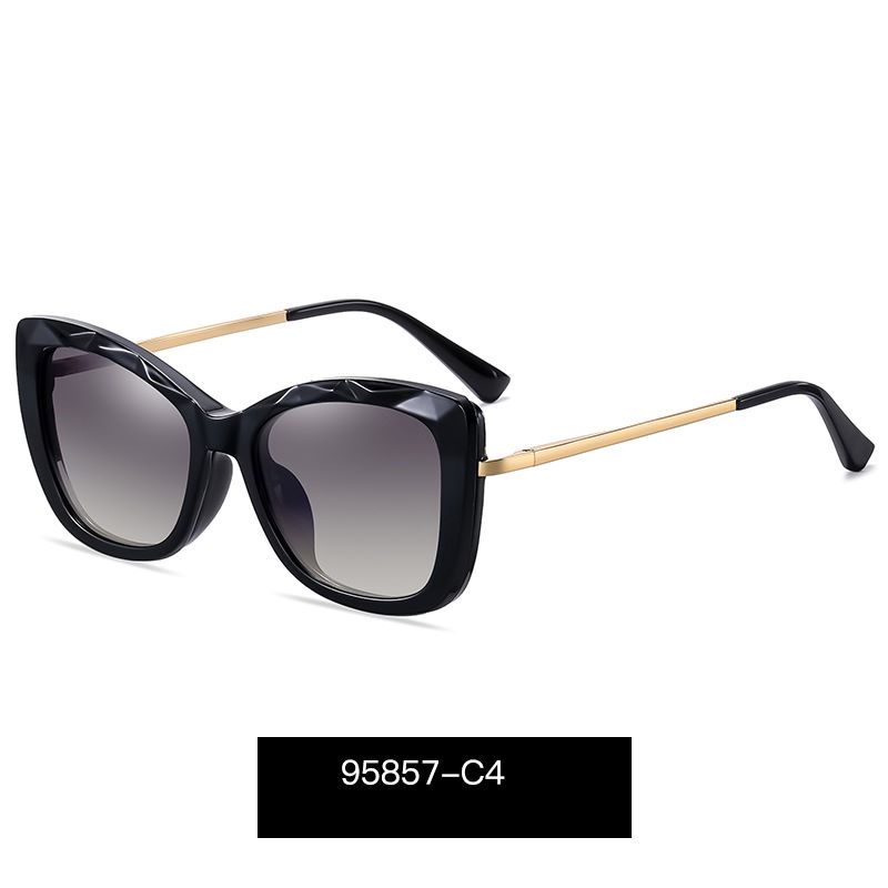 Gafas de sol con imán polarizado para mujer, lentes graduadas para miopía, montura con Clip,: c4