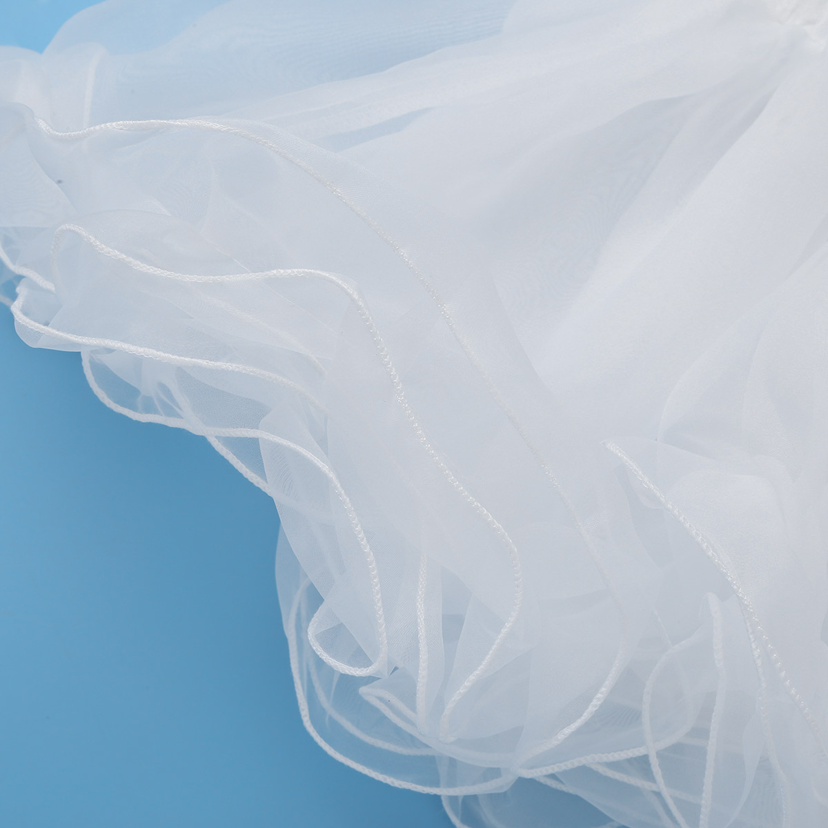 Jupon court blanc pour filles, jupe de mariage Crinoline 3 couches, sous-jupe en Organza pour fête, jupe Tutu blanche pour danse de Ballet