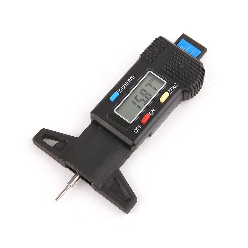 1pc Digital Car Tyre Tire Tread Depth Gauge LCD Display Depth Vernier Caliper 0-25mm