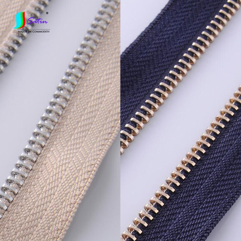 2 meter 5#  metalen groene verstelbare lengte montage rits diy handtassen tassen laarzen jaszak donsjack koperen rits  a0334f