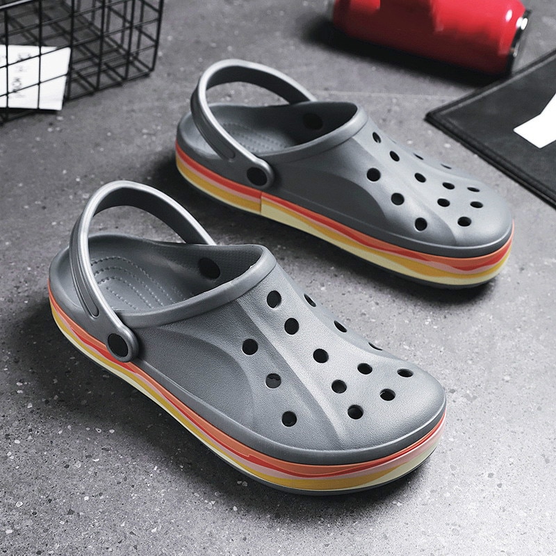 Coslony Sandals mens clogs for Men Pool Summer Outdoor Beach Shoes Men Slip On Garden clogs Casual Water Shower Slippers Unisex