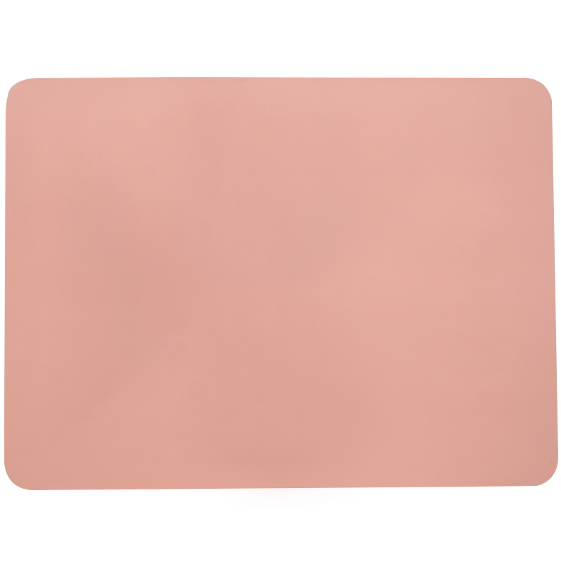 Mantel Individual de silicona para bebé, alfombrilla para mesa, vajilla de alimentación para niños, suave, fácil de limpiar, Color sólido: B-muted