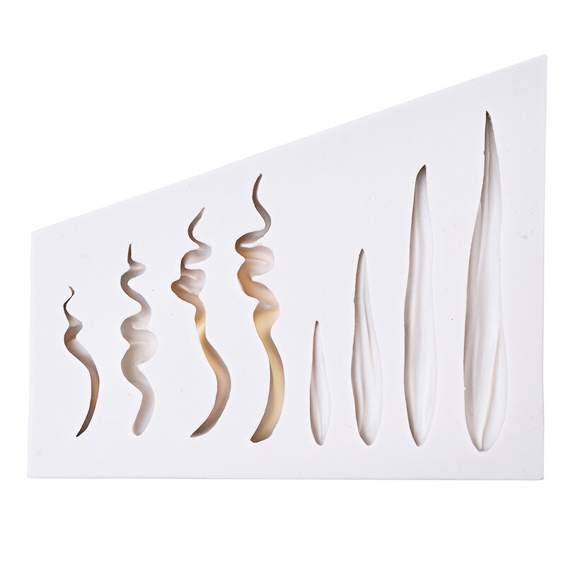 Hair Styling Silicone Mold 3D Doll Clay Hair Making Mold DIY Fondant Cake Clay Modeling Mold Tool Handicraft Supplies Reusable