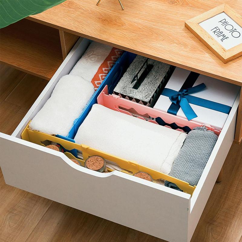 1 cajón de rejilla de manualidades de plástico separador de necesidades de hogar ropa interior calcetín portátil divisor organizador herramienta de almacenamiento M2Q7