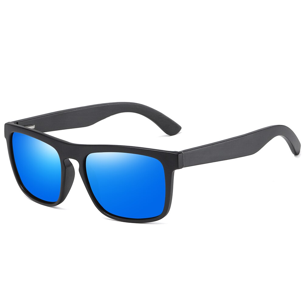 Gafas de sol de madera para hombres y mujeres Con montura negra Vintage cuadrada GM gafas de sol polarizadas Retro oculos