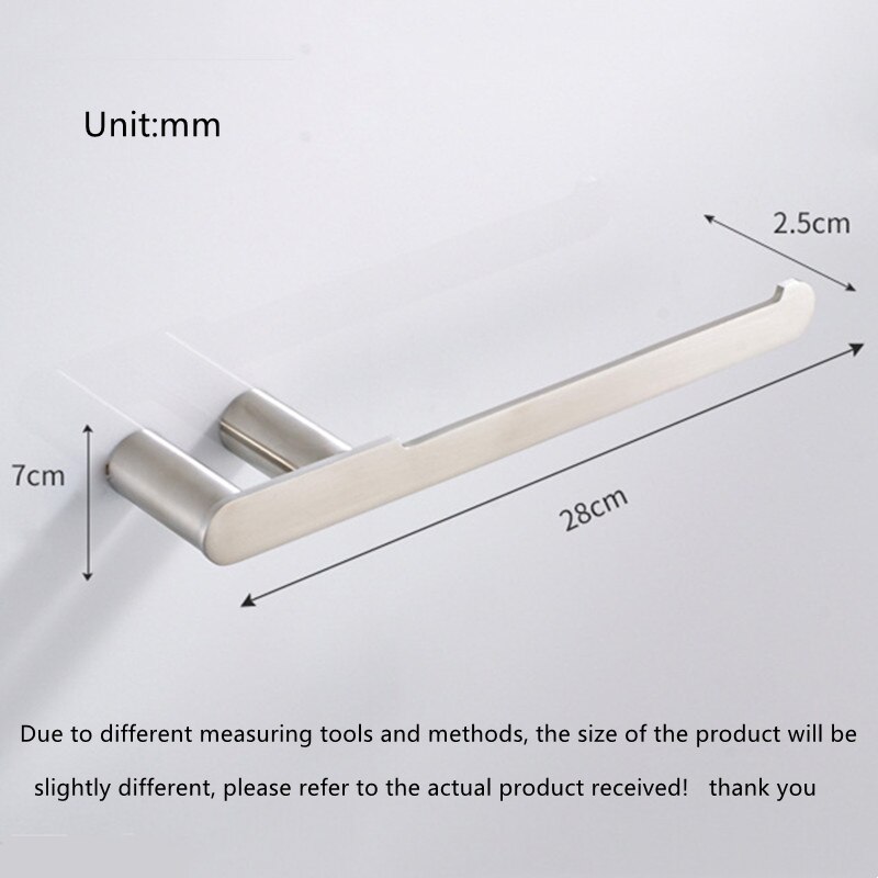 LIUYUE wieszak na ręczniki chrom/matowy nikiel ze stali nierdzewnej naścienny ręcznik łazienkowy wieszak na ręczniki akcesoria łazienkowe