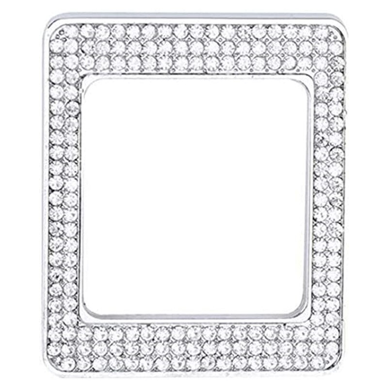 Auto Interieur Klok Rhinestone Applique Guirlande Voor Mercedes Benz Accessoires C Klasse Glc Cls (Vierkante Klok): 2010-2012 S Class