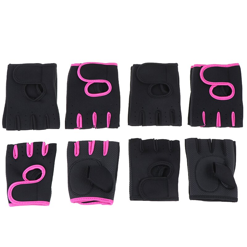 1 paar Multi-kleuren Vrouwen Mannen Fitness Oefening Workout Fitness Gym Sport Handschoenen Gym Training Wandelen Handschoenen