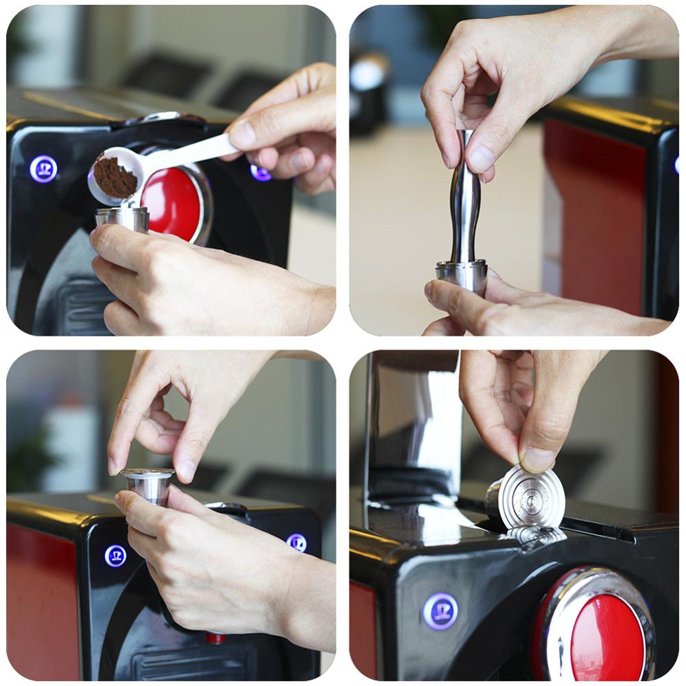 Nespresso Refillable Coffee Capsule Pod Stainless Steel Filter Dolce Gusto Cafe Cafeteira Nestle Coffe Machine Reutilizavel