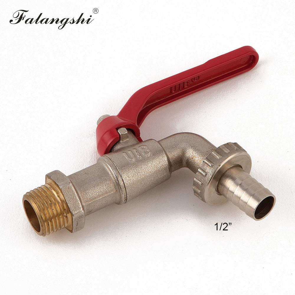 G1/2, G3/4 Bibcock Messing Kraan Outdoor Tuin Kranen Wc Mop Kraan WB8505