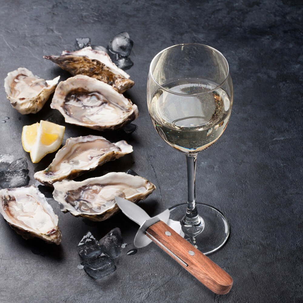 1Pc Stainless Steel Oyster Shucking Cutter Shellfish Opener Oyster Shucker Tool