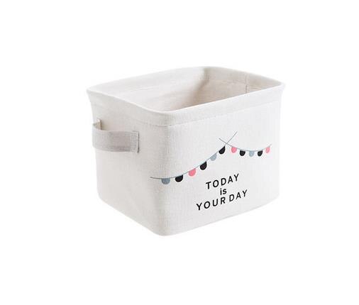 Europe Style Folding Square Storage Utility Box Fabric Cube Drawer Organizer Cloth Bag Basket: B