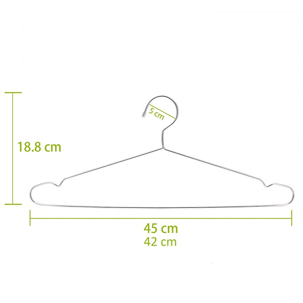 Hangerlink Super Strong Stainless Steel Metal Wire Hangers Clothes Hangers, Coat Hanger, Suit Hanger (30pcs/Lot)