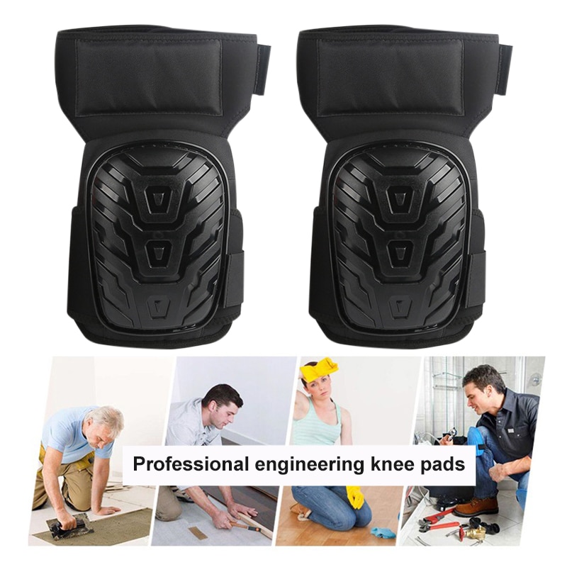 Soft Long Heavy Duty Silicone Work Knee Pads Construction Worker Knee Good Shock And Cushioning Knee Pads