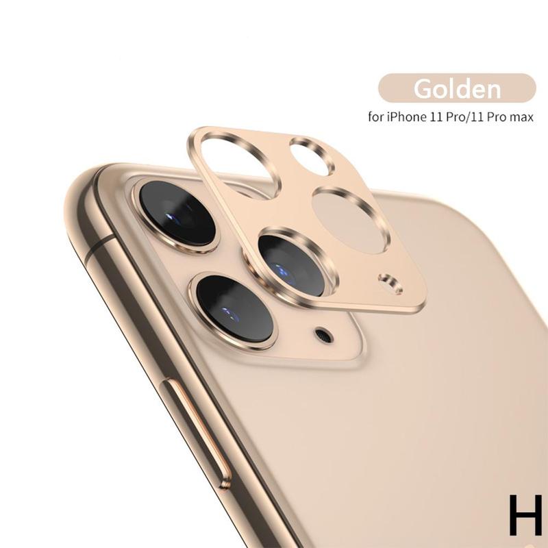 Metal Frame Tempered glass Camera Lens Full protective Cover for iPhone11 Pro Max Protector Rear Cam Lens Film for iPhone 11: for iphone 11p max6