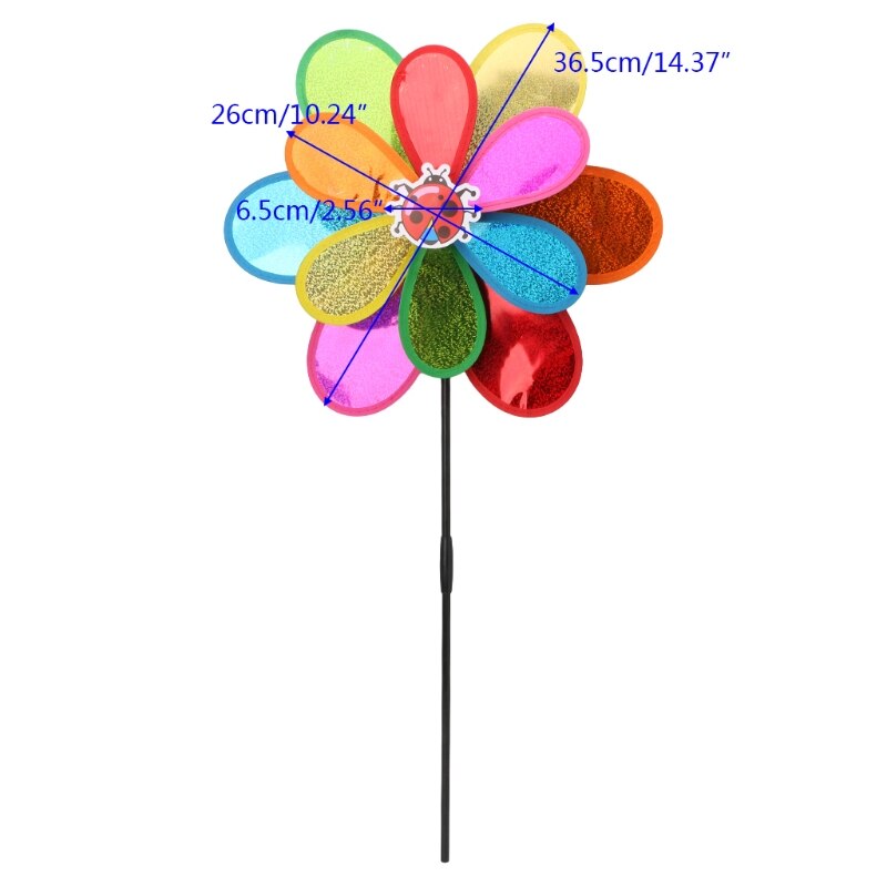 11 styles Optional Sunflower Windmill Rainbow Wind Spinner Pinwheel Home Garden Yard Decoration Children Kids Toy Outdoor: D