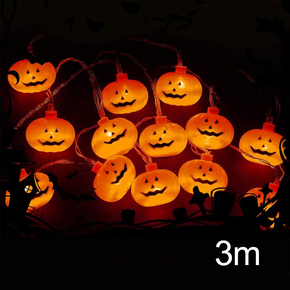 Jardin extérieur décor à la maison Led saisonnier éclairage fil fête à piles Halloween lumières nuit lampe tenture murale: 2 / 3m