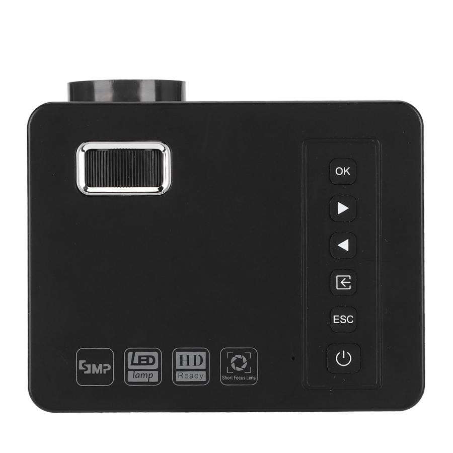 600 Lumes TFT LCD Mini Projector for Conference Maximum Resolution 1920*1080 Support USB / Memory Card / HDMI / AV / IR