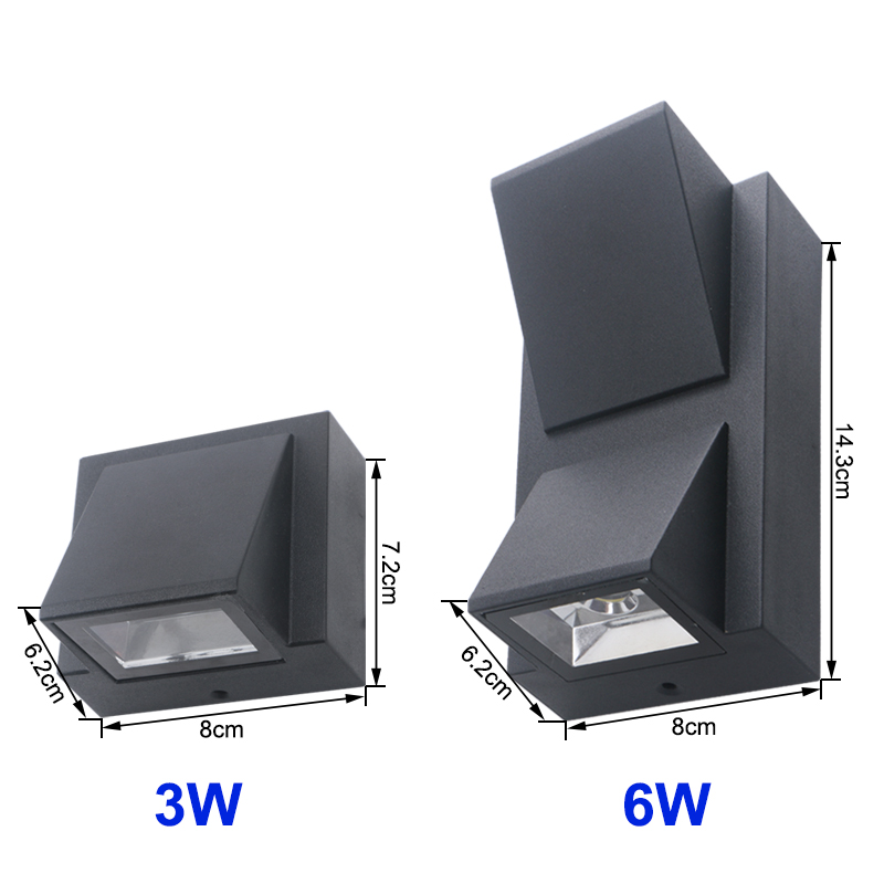 LED-wandlamp buiten waterdichte veranda tuin wandlamp binnen slaapkamer nachtkastje woondecoratie verlichting lamp