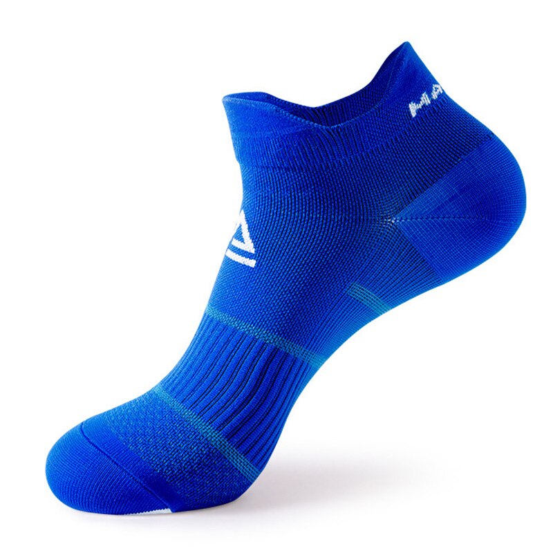 Sportliche lauf- und radsocken für damen und herren, dünn, atmungsaktiv, schnelltrocknend, kurze kompressionssocken für Fitness und freizeit: Blau / Männer 40-44