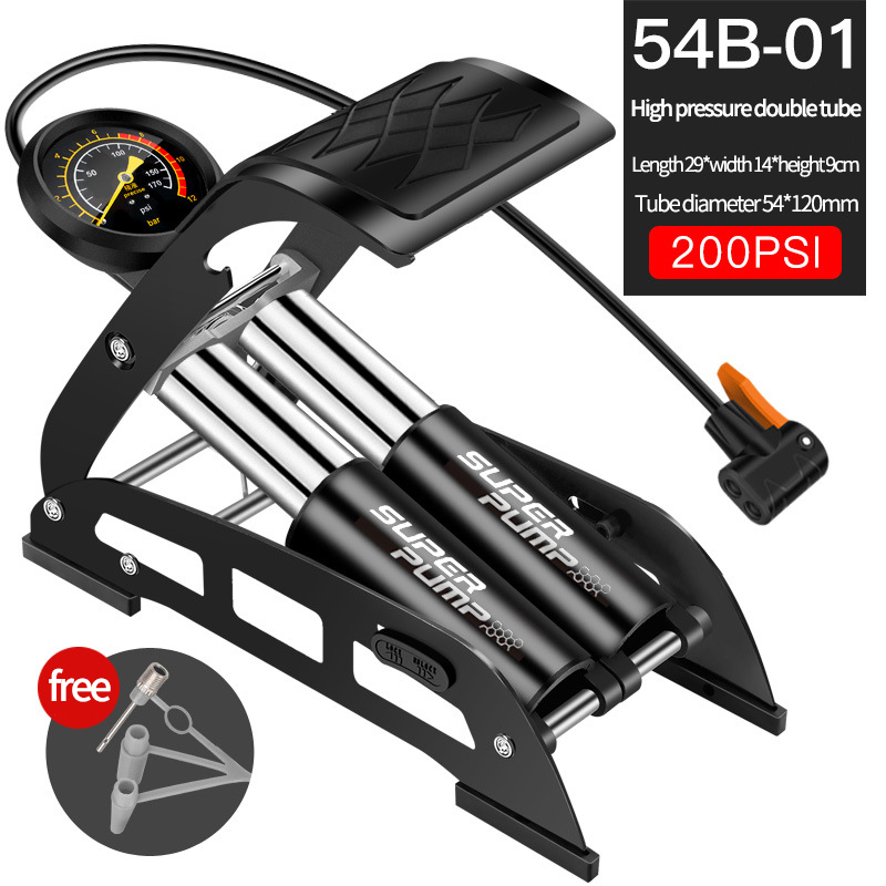 Xunting Foot Air Pump with 180PSI Pressure Gauge Fits Presta Schrader for Ball Scooter Car Toys Bicycle Pump Bike Accessories: 3