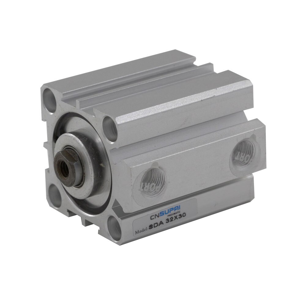 Heschen Luftzylinder SDA 50-30 - Aluminium, 50mm Bohrung, 30mm Hub, Doppelwirkend
