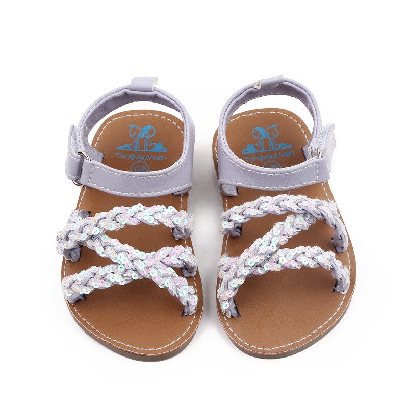 Sommerliche lauflernschuhe für mädchen, Ideal für geburtstagsfeiern, funkelnde kristall-kristallschuhe, weiche kleinkinderschuhe für 0-18m- jährige, Baby-sandalen