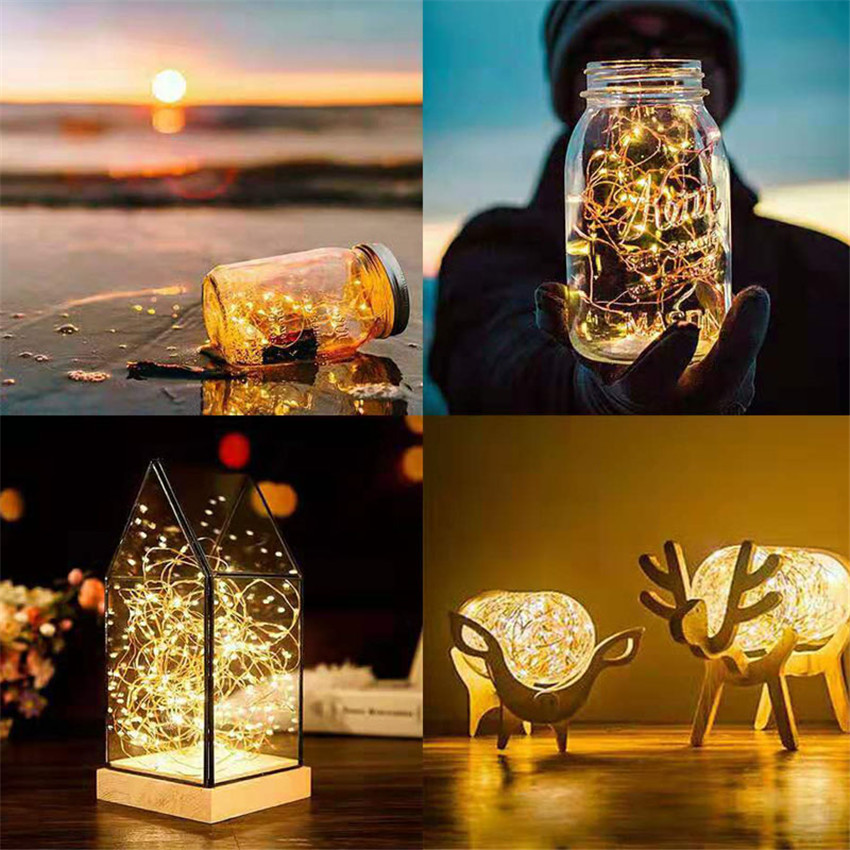 Led julelys usb eller batteri strømstreng lys indendørs udendørs lys lys til bolig dekoration snor fe lys