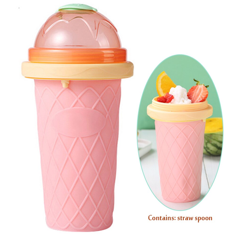 Pinch Smoothie Cup Net Red Homemade Smoothie Cup Quick Frozen Cup Portable Double Juice Ice Cup: A