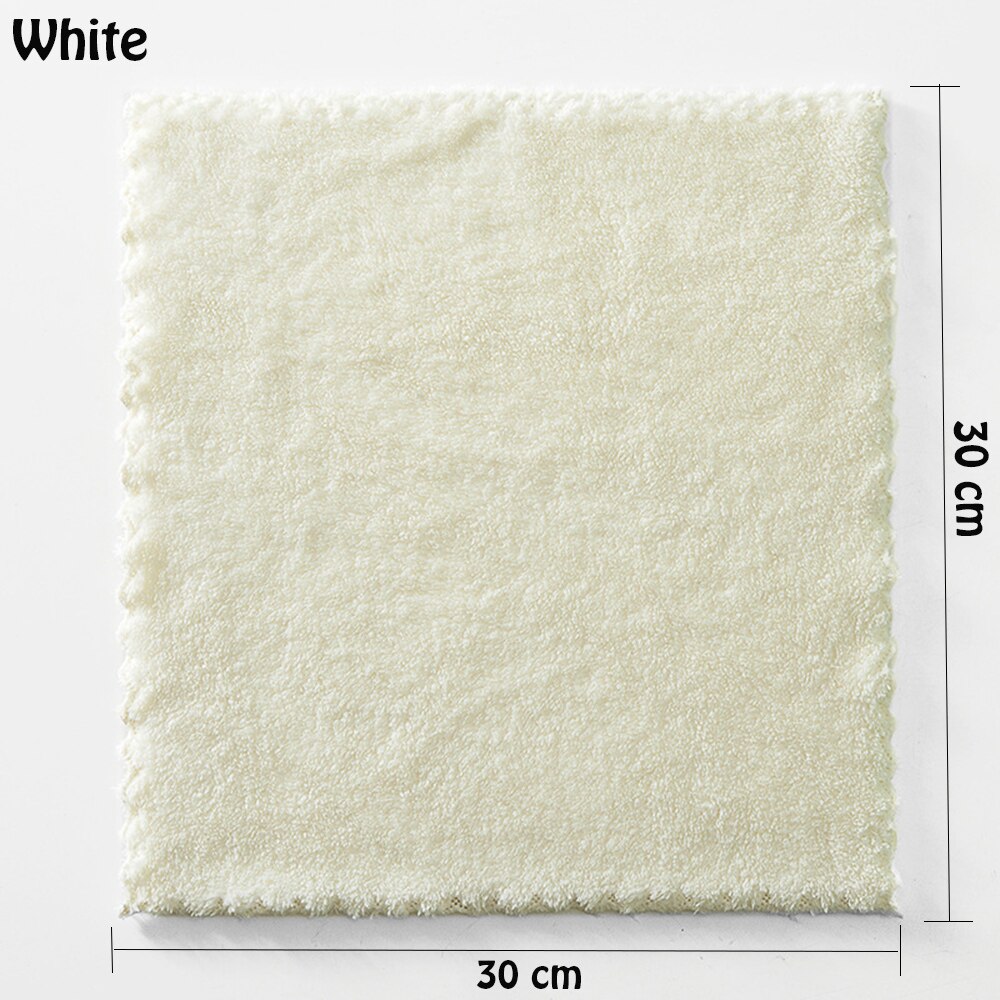 1pc 4 kleuren dikke zachte gezichtswashanddoek comfortabele draagbare kinderbadkamer reishanddoek 30*30cm badkamerbenodigdheden