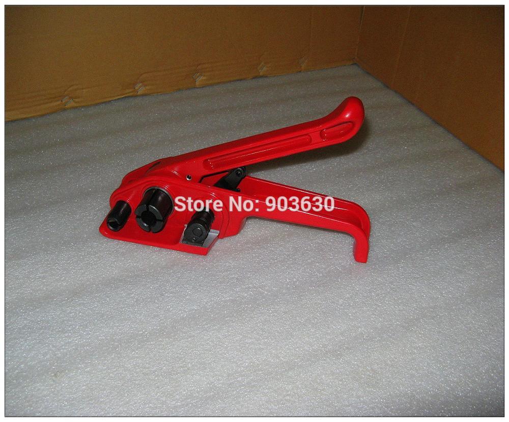 Manual PP/PET Strapping Machine 12-19mm Poly Strapping Tensioner Flexible Packaging Bands Binding Machine Strapping Tool