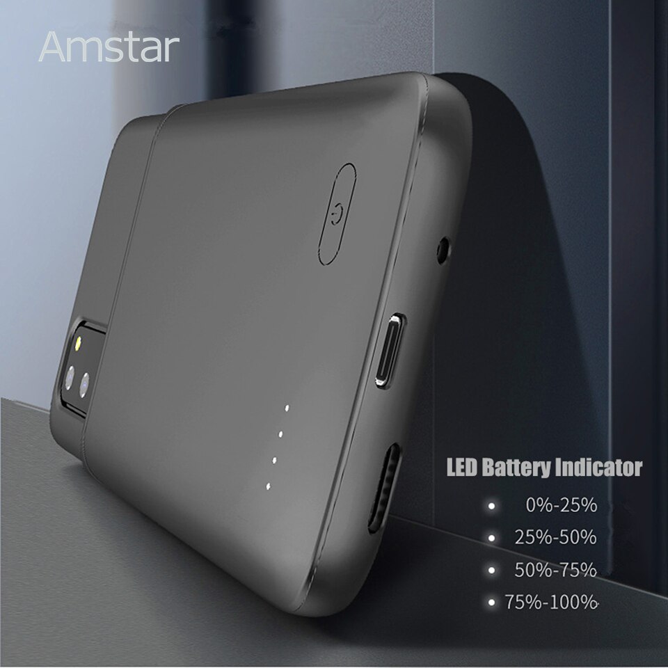 Amstar Acculader Gevallen Tpu Shockproof Voor Samsung Galaxy S20 Plus S20 Ultra Externe Batterij Opladen Case Cover