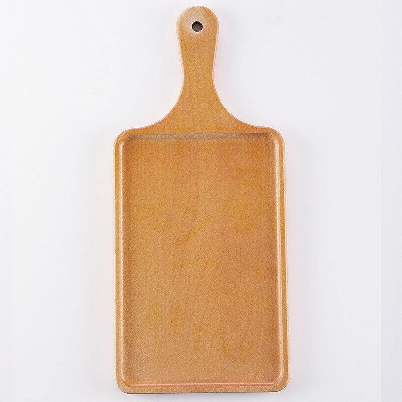 Wooden sushi tray drink coffee cake beech snack wooden plate pizza plate Japanese tableware: Grey