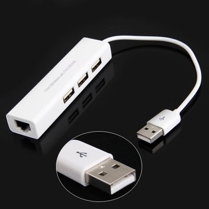 USB to RJ45 Lan Card Ethernet Network Cable+3 Port Hub for Win 8 7 XP Multi Usb Hub Usb Ugreen Computer Accessories#25: Default Title