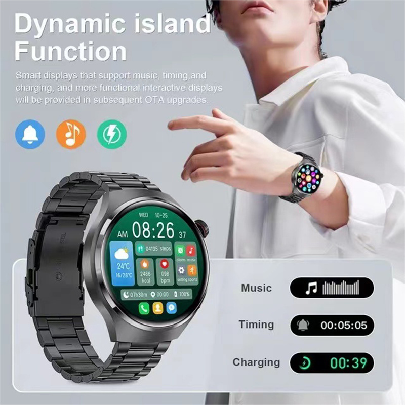 Huawei-Montre connectée GT4 Pro pour homme, GPS, NDavid, écran AMOLED 360x360, fréquence cardiaque, appel Bluetooth, étanche IP68, 2024