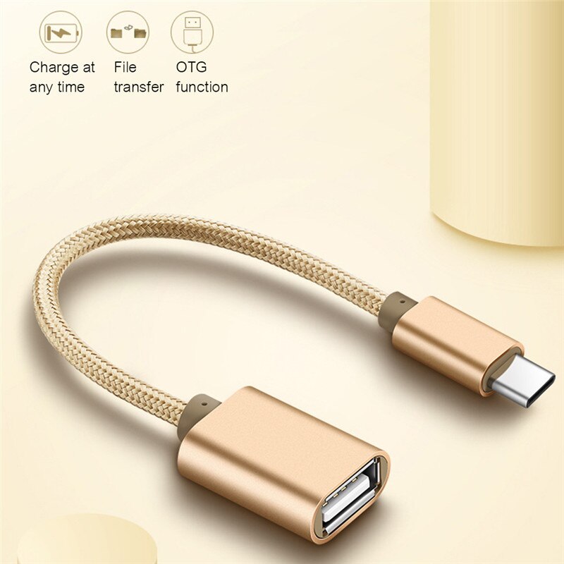 Adaptateur USB Type câble OTG Type C vers USB 2.0 adaptateur OTG type-c pour Samsung HUAWEI Xiaomi MacBook USBC OTG câble de téléphone portable