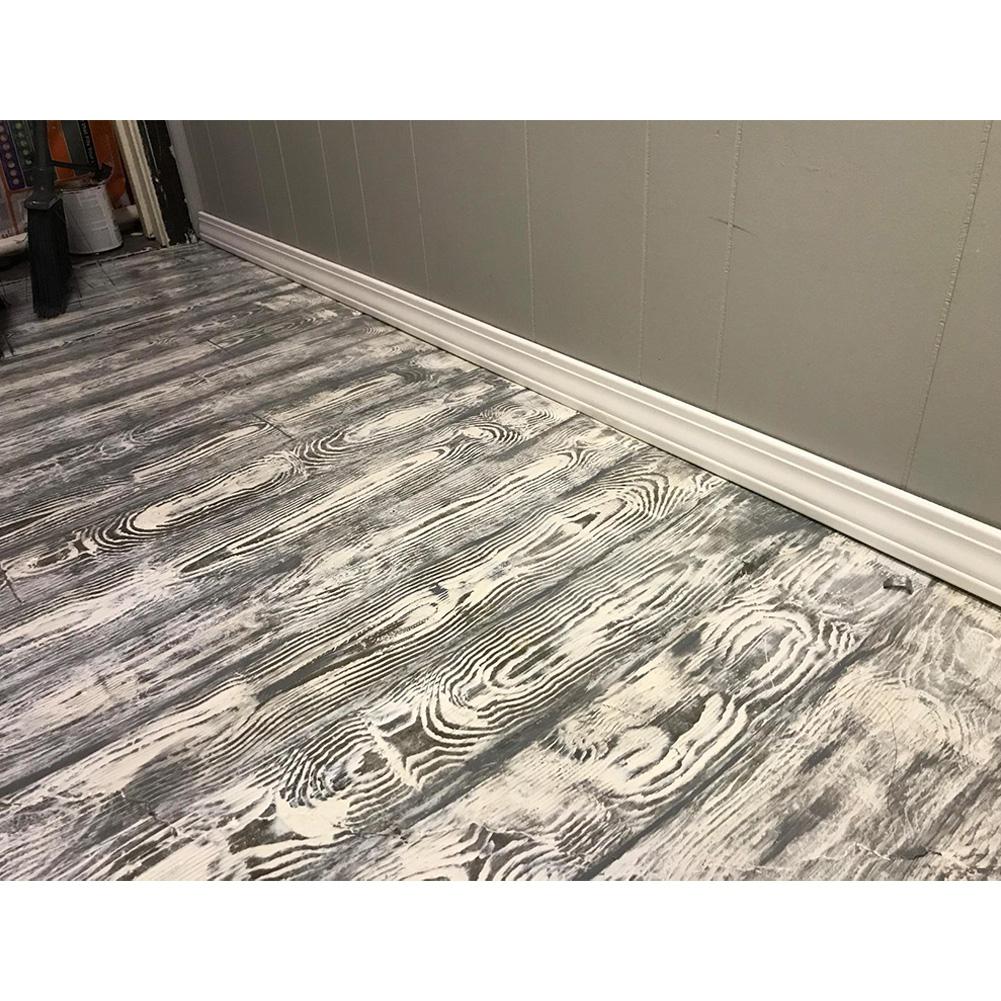 Blue Rubber Wood Grain Paint Roller DIY Graining Painting Tool Wood Grain Pattern Wall Painting Roller with Handle Home Tool