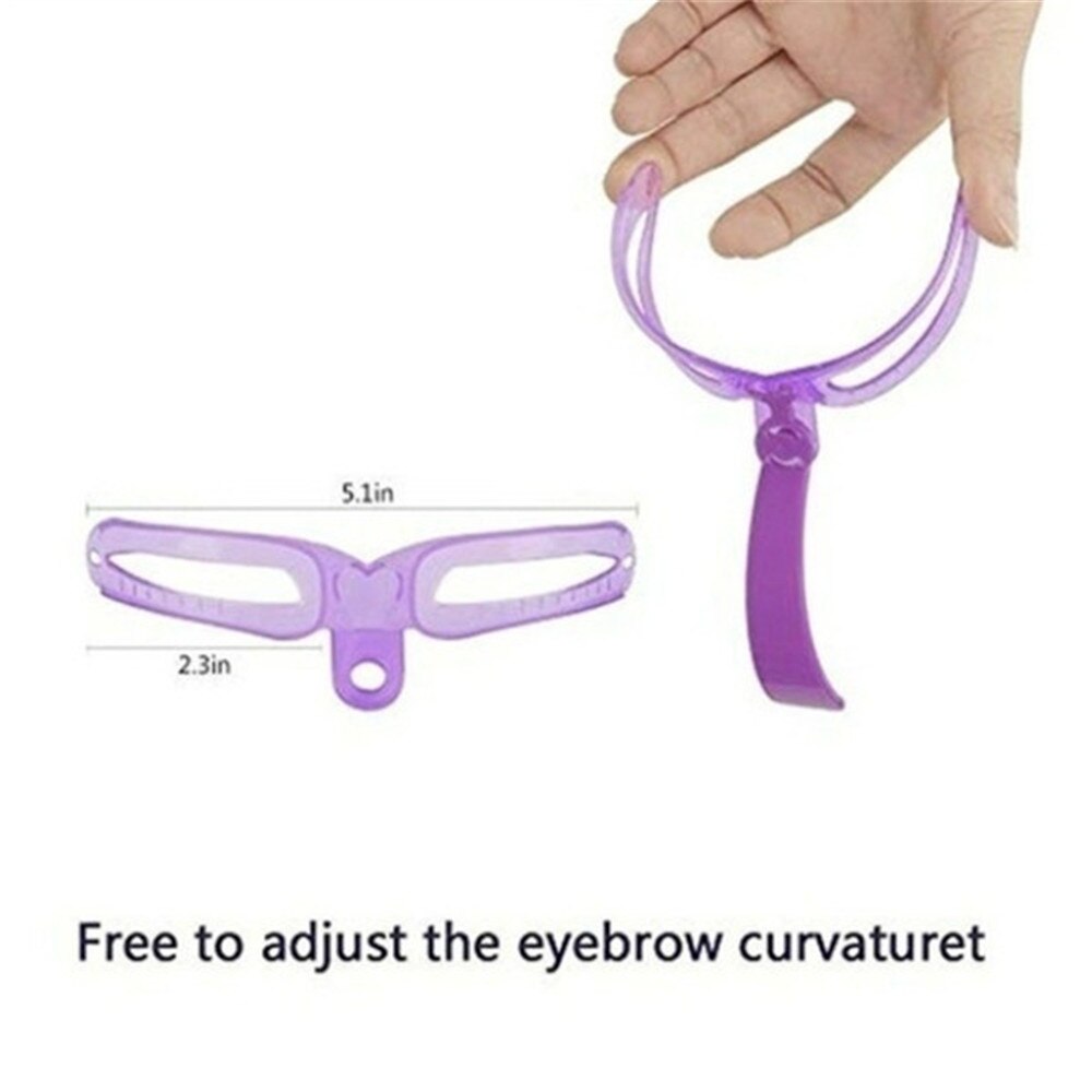 1 Set Reusable 8 In1 Eyebrow Shaping Template Helper Eyebrow Stencils Kit with Grooming Eyebrow Stencil Kit Eyebrow Makeup Tools