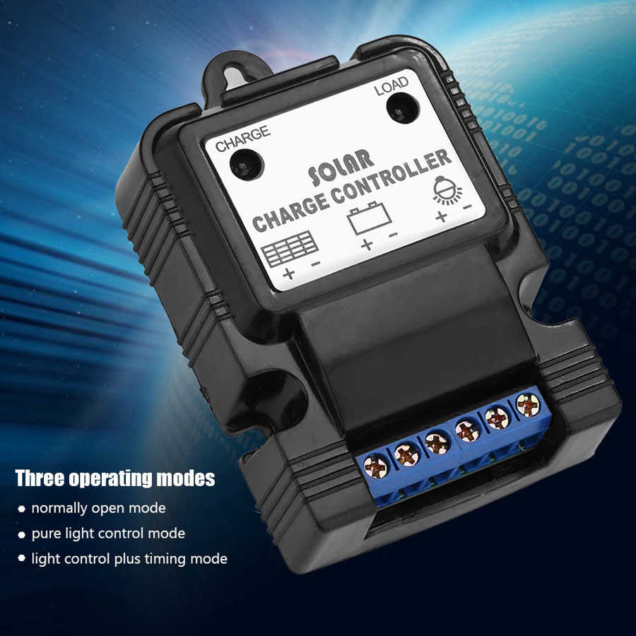 IP30 PWM 3A Solar Charging Controller 6V / 12V Solar Panel Regulator with LED Display Screen for Solar System