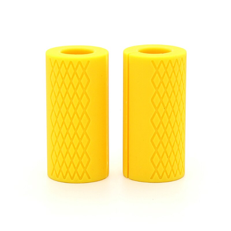 Mancuernas gruesas para Fitness, agarres de mancuerna, barra de tirador, soporte de levantamiento de pesas, almohadilla protectora antideslizante de silicona, 2 uds.