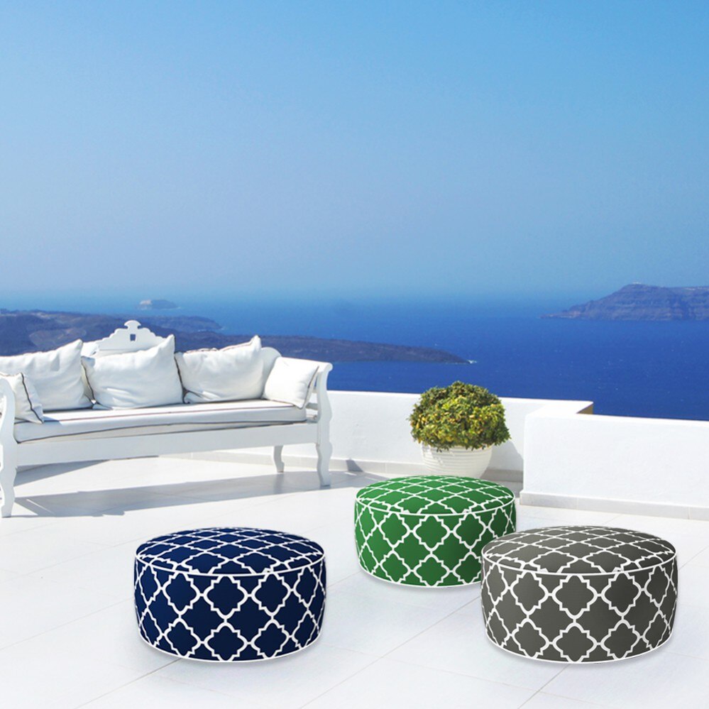 Puff Hinchable D53X23 CM Aktive, Puff asiento, Puff para sentar, Puff exterior, Muebles de salón, Puff asiento exterior