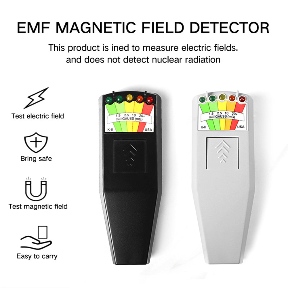 Elektromagnetische Veld Emf Gauss Meter Straling Detector Magnetische Veld Monitor Veld Detector 5 Led Gauss Meter