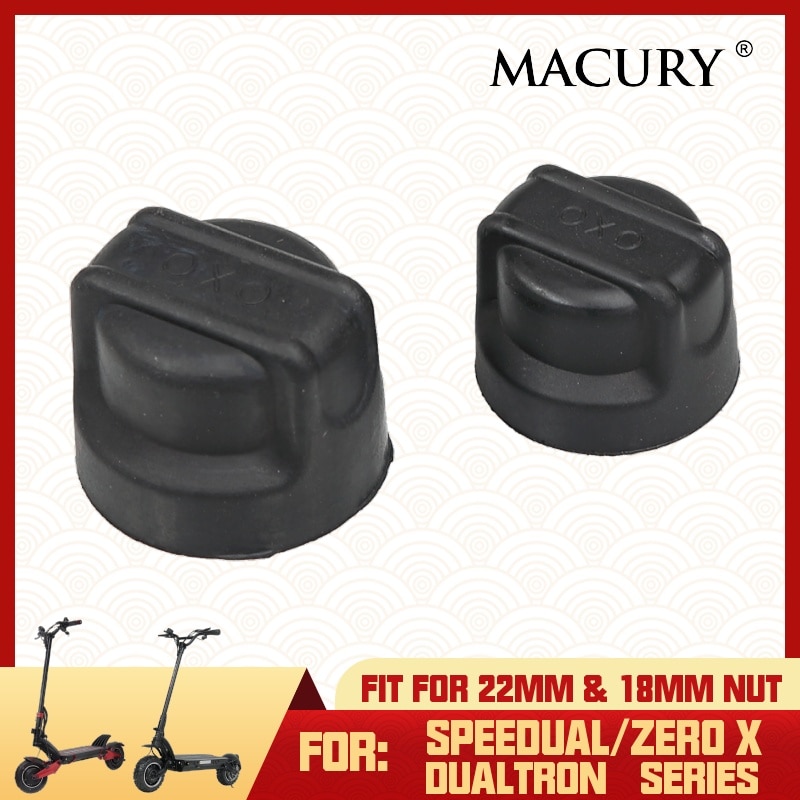 Macury-Tapa de tuerca de tornillo para Speedual Series Zero 8X 10X 11X Zero 9 10 Dualtron moto eléctrica, tuerca protectora a prueba de polvo de 22mm y 18mm