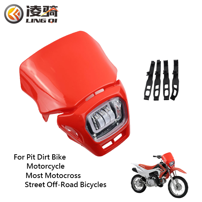 Schmutz Grube Fahrrad Zubehör Kunststoff LED Für sterben Meisten aus Straße Scheinwerfer Hochwertige Scheinwerfer Scheinwerfer Motorrad Moto-Cross Teile