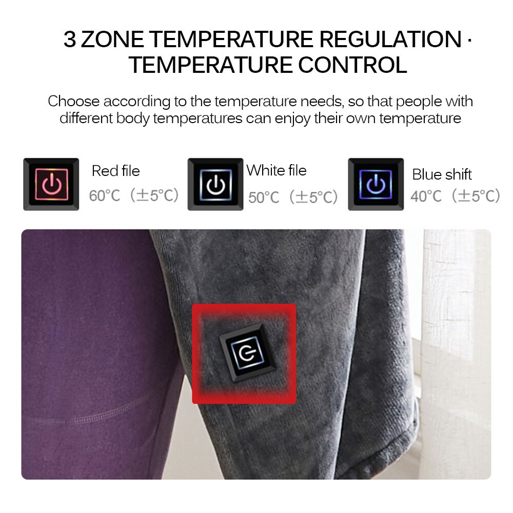 Winter Warme Elektrische Heizung Decken Erwachsene Bademantel Sofa Gemütliche Decke Sweatshirt fest Plüsch Korallen Vlies Decken Outwears
