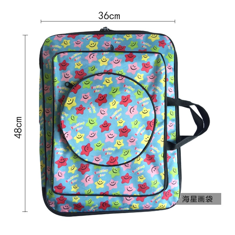 Cute Cartoon Drawing Set Art Bag A3 Sketch Pad/Drawing Kit 8K Art School Bag Painting Bags for Kids Sketch Bag Backpack: starfish