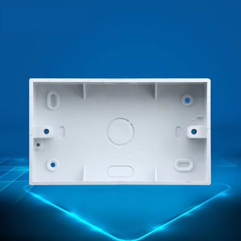Szaoju 86 Junction Box, European, British, Wall Socket, Switch Mounting Box, Flameproof Plastic Box 146 * 86mm, 86*86mm