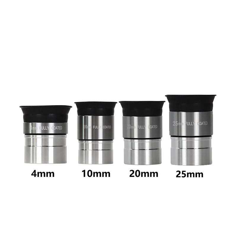 1,25 inch astronomische telescoopoculair Volledig gecoat optisch glas Monoculaire telescoopoculair 4 mm, 10 mm, 20 mm, 25 mm oculair