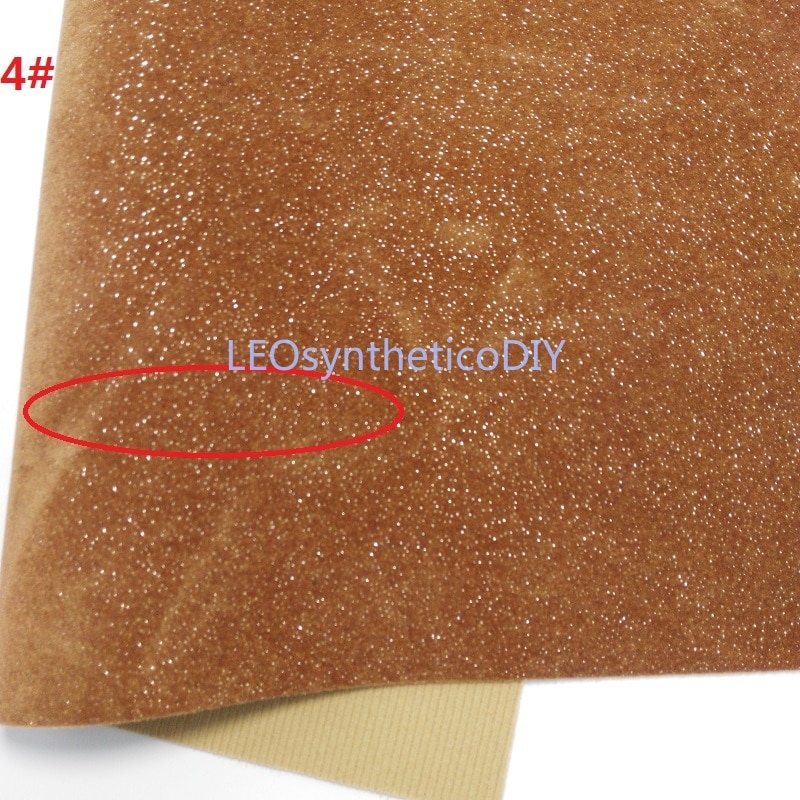 1PC 21X29CM Glitter Fluwelen Faux Leer Stof, synthetisch Leer Stof Lederen Lakens Voor Maken Bows LEOsyntheticoDIY T268